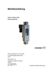 Meister RVO/U-L40035 Betriebsanleitung