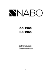 Nabo GS 1960 Gebrauchsanweisung
