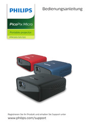 Philips PicoPix Micro PPX320 Bedienungsanleitung