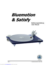 clearaudio electronic Bluemotion mit Satisfy Bedienungsanleitung