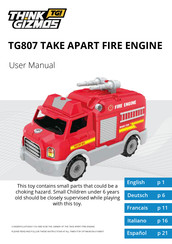 THINK GIZMOS TG807 TAKE APART FIRE ENGINE Bedienungsanleitung