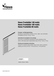 HAWA Frontslide 140 matic Montageanleitung