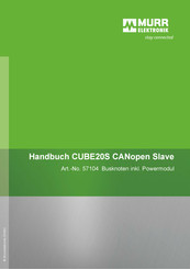 Murr elektronik CUBE20S Handbuch