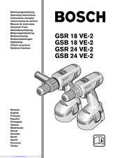 Bosch GSR 18 VE-2 Bedienungsanleitung