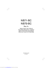 DFI NB70-BC Benutzerhandbuch