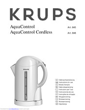 Krups AquaControl Gebrauchsanweisung