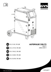 GYS AUTOPULSE 320-T3 240V Bedienungsanleitung