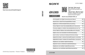 Sony A6300M Gebrauchsanleitung