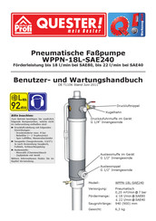 Rotek WPPN-18L-SAE240 Benutzer- Und Wartungshandbuch