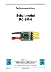 BEIER-Electronic RC-SM-4 Bedienungsanleitung