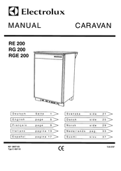 Electrolux CARAVAN RE 200 Gebrauchs- Und Einbauanweisung