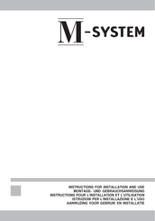 M-system MSK951IX Montage- Und Gebrauchsanweisung