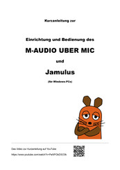M-Audio Uber Mic Kurzanleitung
