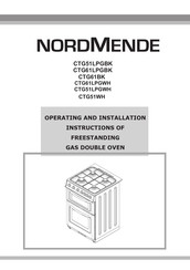 Nordmende CTG51LPGWH Betriebs Und Installationsanleitung