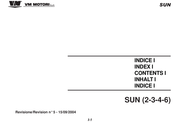VM Motori SUN 3105 Handbuch