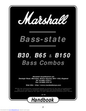Marshall Bass-state B150 Handbuch