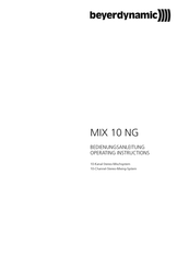 Beyerdynamic MIX 10 NG Bedienungsanleitung