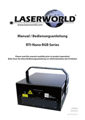 Laserworld RTI-Nano RGB Series Bedienungsanleitung