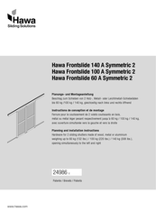 HAWA Frontslide 60 A Symmetric 2 Planungs- Und Montageanleitung