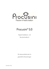 Procusini 5.0 Installations- Und Benutzerhandbuch