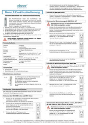 Elsner Remo 8 Technische Daten Und Gebrauchsanweisung