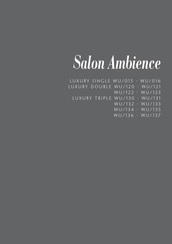 Salon Ambience LUXURY DOUBLE WU/121 Bedienungsanleitung