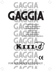 Gaggia K111-d Gebrauchsanweisung
