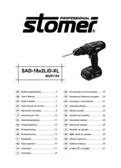 Stomer Professional SAD-18x2LiD-XL Bedienungsanleitung