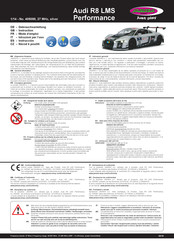 Jamara Audi R8 LMS Gebrauchsanleitung