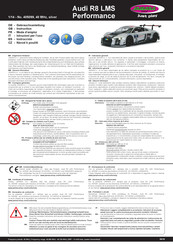 Jamara Audi R8 LMS Gebrauchsanleitung