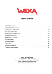 Weka HS40 Emma Betriebsanleitung