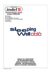 Indel B Sleeping Well Oblo Gebrauchs- Und Wartungsanleitung