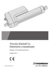 THOMSON Electrak LL Montage-Und Installationsanleitung