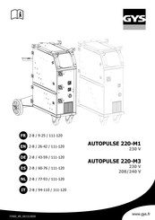 GYS AUTOPULSE 220-M1 Handbuch