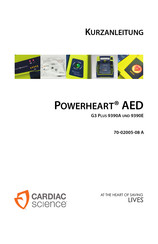 Cardiac Science POWERHEART AED G3 PLUS 9390E Kurzanleitung