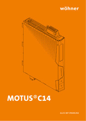 wohner MOTUS C14 Connect 6,6 A 60Classic Bedienungsanleitung