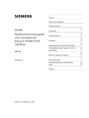 Siemens SICAM Q100 7KG95 Serie Handbuch