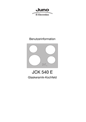 Electrolux Juno JCK 540 E Benutzerinformation