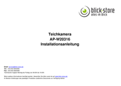 Blick-Store AP-W20316 Installationsanleitung