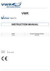 VWR VisiCam TC210 Bedienungsanleitung