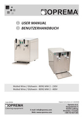 Oprema BERG MW 2-230V Benutzerhandbuch