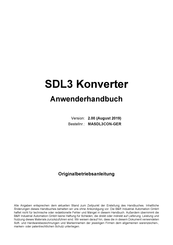 B&R SDL3 Anwenderhandbuch