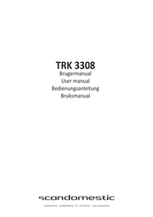 Scandomestic TRK 3308 Bedienungsanleitung