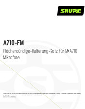 Shure A710-FM Handbuch