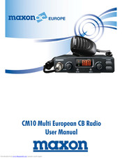 Maxon CIC Europe CM10 Bedienungsanleitung