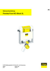 Viega Prevista Pure-WC-Block 3L Gebrauchsanleitung