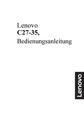 Lenovo C27-35 Bedienungsanleitung