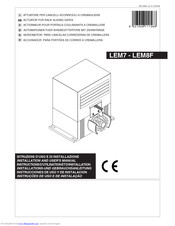 BFT LEM7 Installations- Und Gebrauchsanleitung