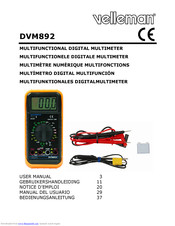 Velleman DVM892 Bedienungsanleitung