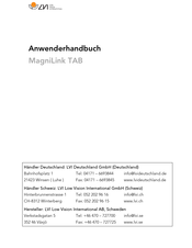 LVI MagniLink TAB Anwenderhandbuch